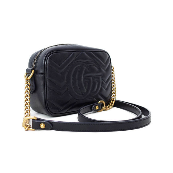 Gucci GG Marmont Quilted Mini Shoulder Bag Leather - Picture 2 of 8